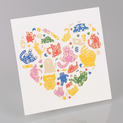 [Muzik Tiger] Tiger Heart Gold Foil Card