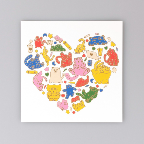 [Muzik Tiger] Tiger Heart Gold Foil Card