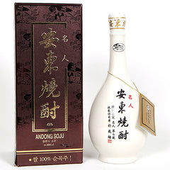 [Myeongin Andong Soju] Ceramic Bottle 45% 800ml - 10EA/CTN