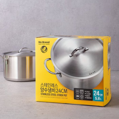 [No Brand] Stainless Steel Sauce Pan 24cm