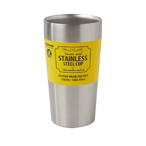 [No Brand] Double Wall Stainless Steel Cup 450ml