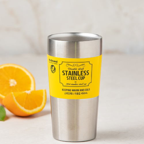 [No Brand] Double Wall Stainless Steel Cup 450ml