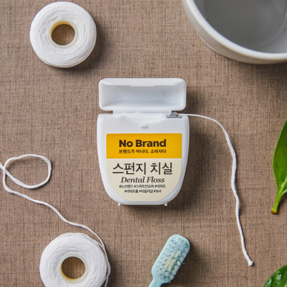 [No Brand] Sponge Dental Floss 40m x 3pcs