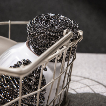 [No Brand] Stainless Steel Scouring Ball 3pack