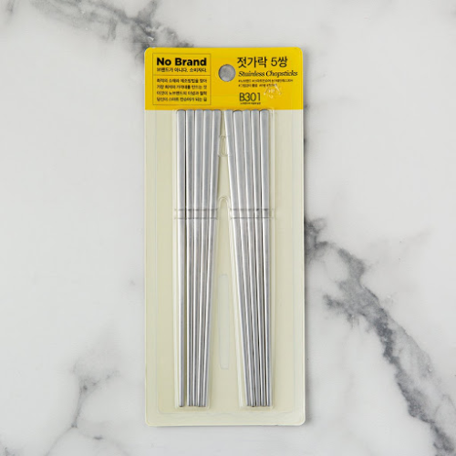 [No Brand] Stainless Chopsticks for 5 People