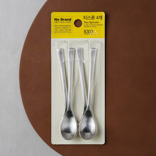 [No Brand] Tea Spoon 4pcs Set - 15EA/CTN
