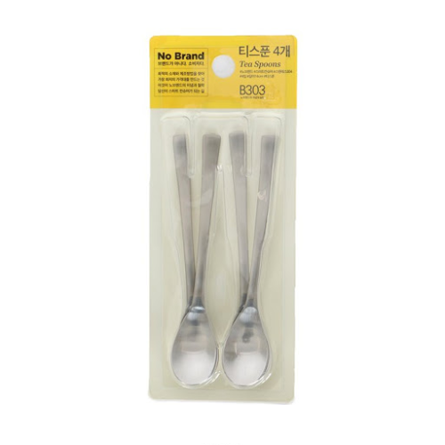 [No Brand] Tea Spoon 4pcs Set - 15EA/CTN