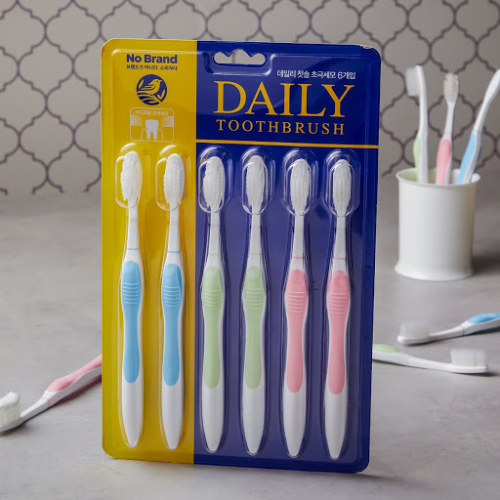[No Brand] Daily Toothbrush 6pcs