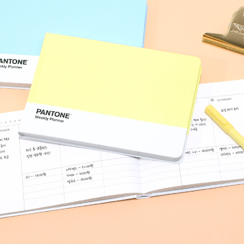 [Pantone] Desk Weekly Planner (Yellow)