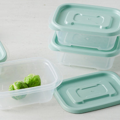 [Room by Home] One Touch Container (Rectangular) 270ml x 4pcs
