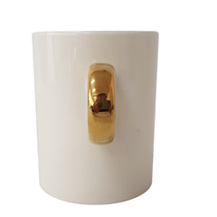 [Room by Home] Gold Ring Mug (White) - 6EA/CTN