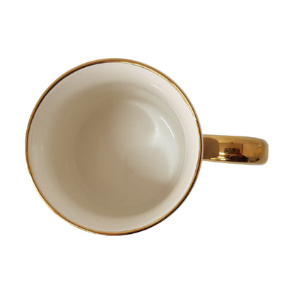 [Room by Home] Gold Ring Mug (White) - 6EA/CTN
