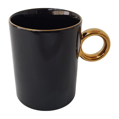 [Room by Home] Gold Ring Mug (Black)