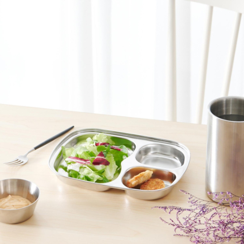 [Room by Home] Speical Stainless 3 Separated Plate