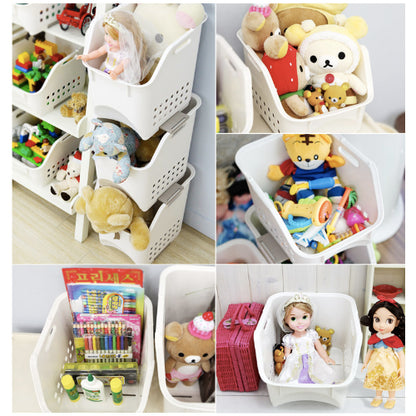 [Sense] Multi Open Step Basket Set #1 Medium 3pcs (Ivory)