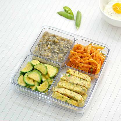 [Skylock] Jumbo Container Stackable Square 1700ml #01 Gray 235 x 235 x 55mm