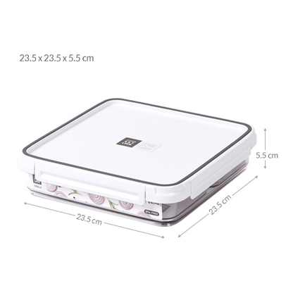 [Skylock] Jumbo Container Stackable Square 1700ml #01 Gray 235 x 235 x 55mm