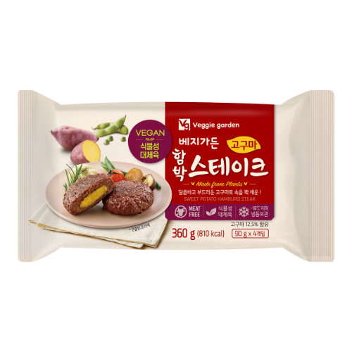 [Veggie Garden] Sweet Potato Hanburg Steak 360g - 12EA/CTN